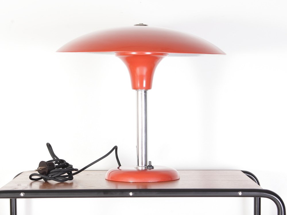 Bauhaus Table Lamp by Max Schumacher for Metalwerk Werner Schröder Lobenstein, 1940s