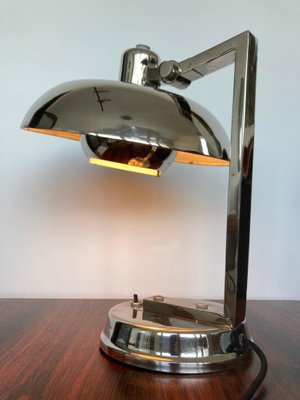 Bauhaus Table Lamp in Chrome, 1930s-TZ-1181288