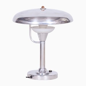 Bauhaus Table Lamp in Nickle-Plated Steel by Franta Anýž, 1920s-WHY-1734219