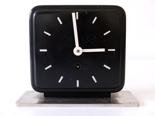 Bauhaus Table or Desk Clock by Marianne Brandt for Ruppelwerk Gotha Germany, 1932-WPT-1083222