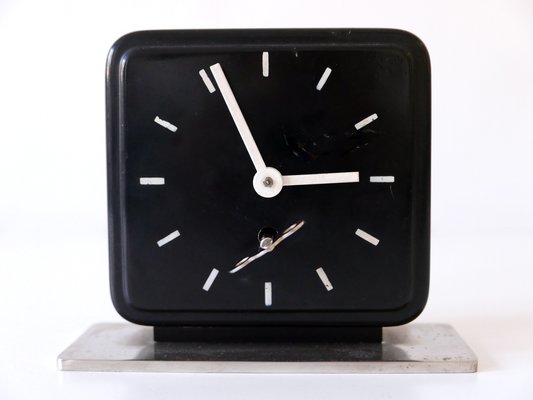 Bauhaus Table or Desk Clock by Marianne Brandt for Ruppelwerk Gotha Germany, 1932-WPT-1083222