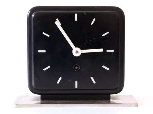 Bauhaus Table or Desk Clock by Marianne Brandt for Ruppelwerk Gotha Germany, 1932-WPT-1083222