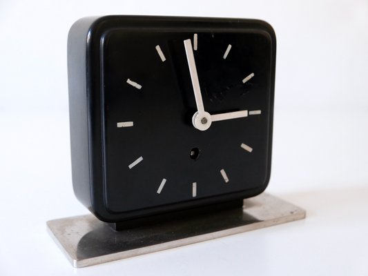 Bauhaus Table or Desk Clock by Marianne Brandt for Ruppelwerk Gotha Germany, 1932-WPT-1083222