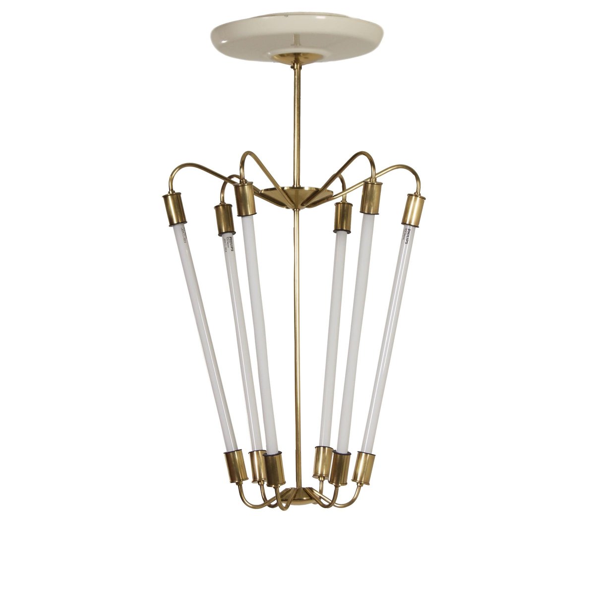 Bauhaus Tl KH 620 Pendant Light in Brass from Technische Unie, 1950s