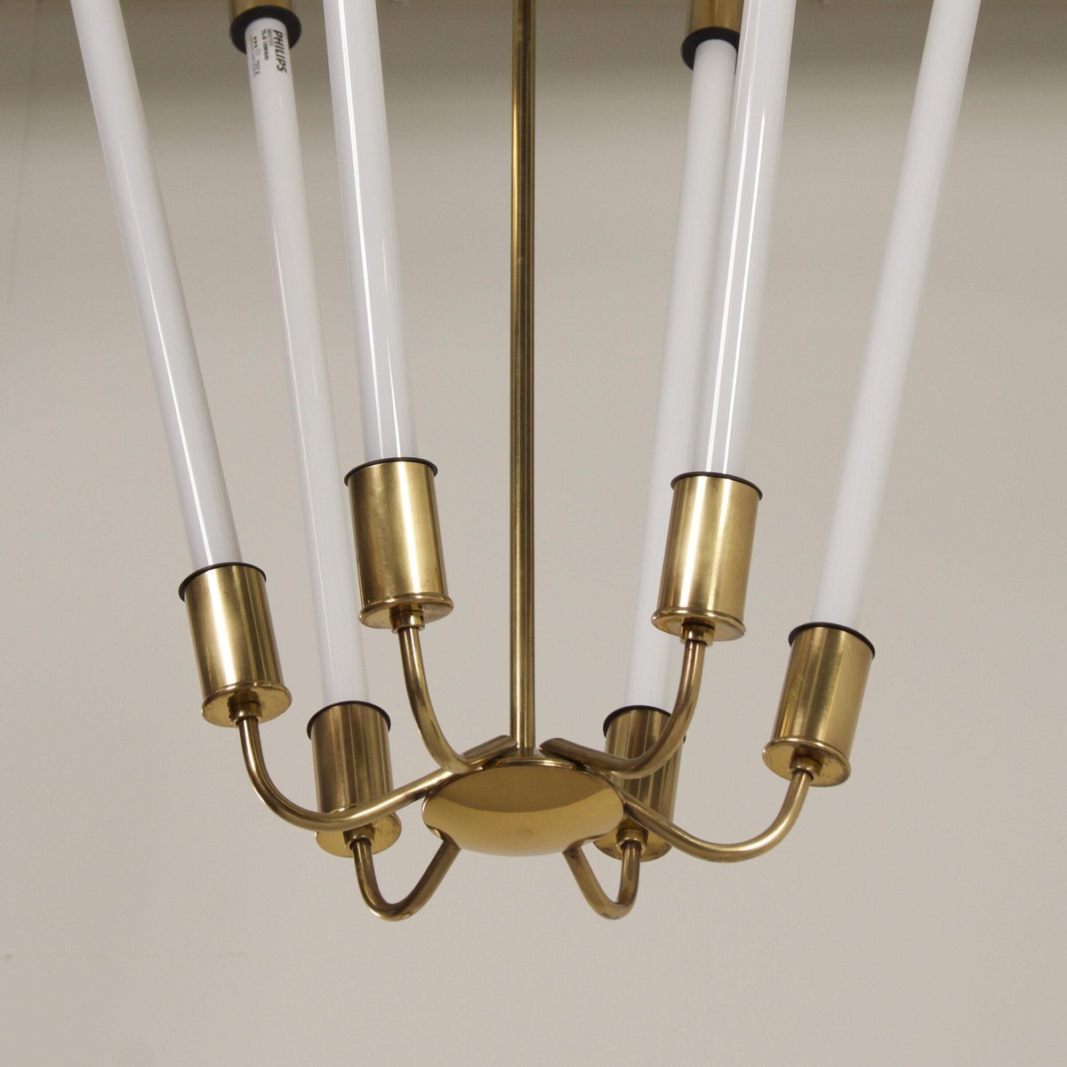 Bauhaus Tl KH 620 Pendant Light in Brass from Technische Unie, 1950s