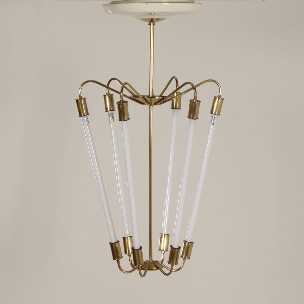 Bauhaus Tl KH 620 Pendant Light in Brass from Technische Unie, 1950s