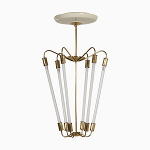 Bauhaus Tl KH 620 Pendant Light in Brass from Technische Unie, 1950s-ZT-988039