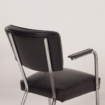 Bauhaus Tubular Chair with Armrests, 1930s-ZT-1291230