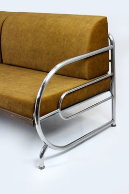 Bauhaus Tubular Chrome & Steel Sofa from Hynek Gottwald, 1930s-WVS-1757875