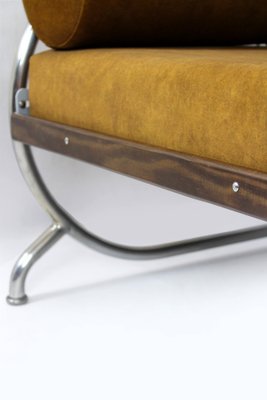 Bauhaus Tubular Chrome & Steel Sofa from Hynek Gottwald, 1930s-WVS-1757875