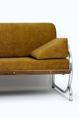 Bauhaus Tubular Chrome & Steel Sofa from Hynek Gottwald, 1930s-WVS-1757875