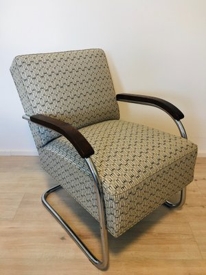 Bauhaus Tubular Steel Armchair from Mücke Melder, 1930s-YNX-676048