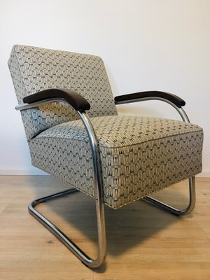 Bauhaus Tubular Steel Armchair from Mücke Melder, 1930s-YNX-676048