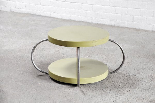 Bauhaus Tubular Steel Coffee Table, 1930s-WUY-1304155