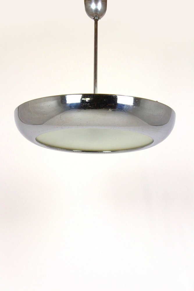 Bauhaus UFO Pendant Lamp by Josef Hurka for Napako, 1930s