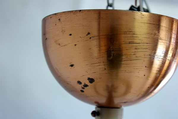 Bauhaus Ufo Pendant Lamp by Josef Hurka for Napako, 1930s-WVS-2034491