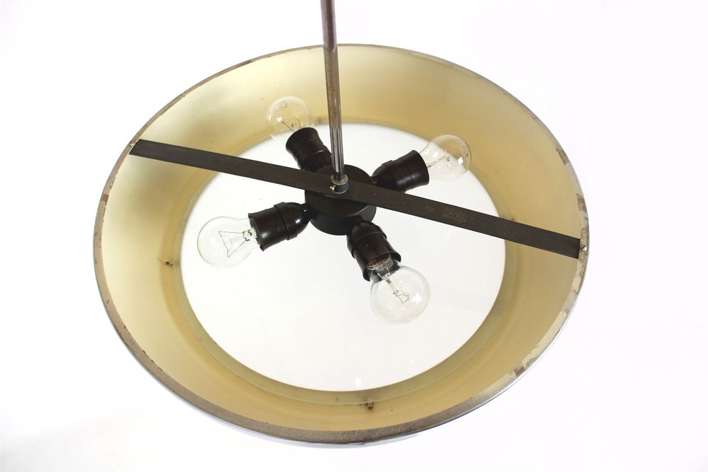 Bauhaus UFO Pendant Lamp by Josef Hurka for Napako, 1930s