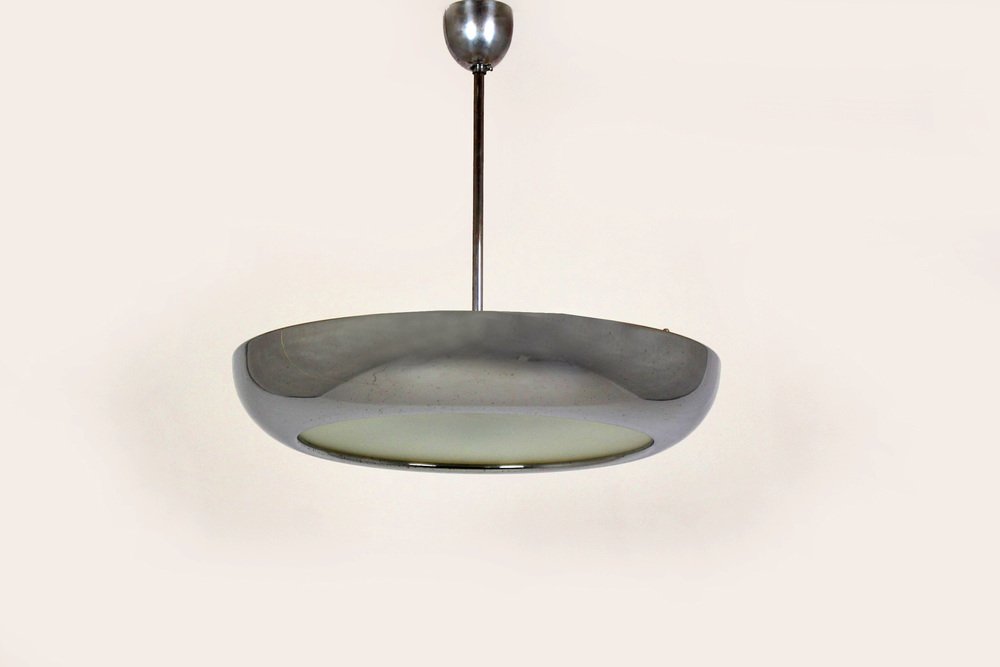 Bauhaus UFO Pendant Lamp by Josef Hurka for Napako, 1930s