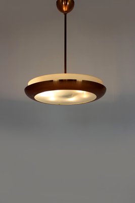 Bauhaus Ufo Pendant Lamp by Josef Hurka for Napako, 1930s-WVS-2034491