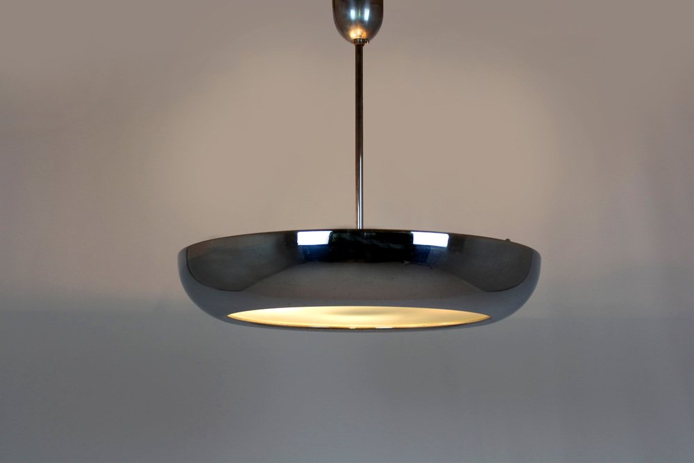 Bauhaus UFO Pendant Lamp by Josef Hurka for Napako, 1930s