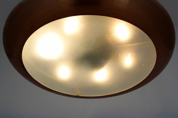 Bauhaus Ufo Pendant Lamp by Josef Hurka for Napako, 1930s-WVS-2034491