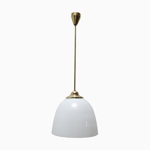 Bauhaus White Pendant Lamp, 1930s-HXT-1312324