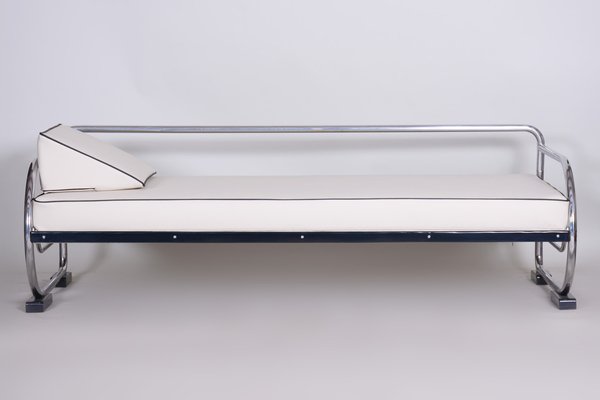 Bauhaus White Tubular Sofa by Robert Slezák, 1930s-WHY-1767776