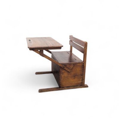 Bauhaus Wooden Kids Folding School Desk, 1920s-TLV-2034000