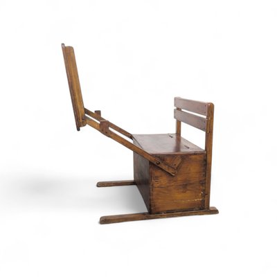 Bauhaus Wooden Kids Folding School Desk, 1920s-TLV-2034000