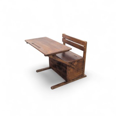 Bauhaus Wooden Kids Folding School Desk, 1920s-TLV-2034000