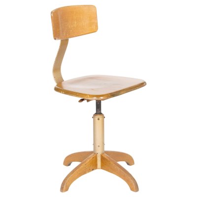 Bauhaus Wooden Model No. 364 Swivel Chair from Ama Elastik, 1940s-ABO-1438840