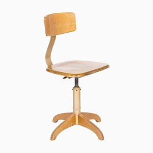 Bauhaus Wooden Model No. 364 Swivel Chair from Ama Elastik, 1940s-ABO-1438840