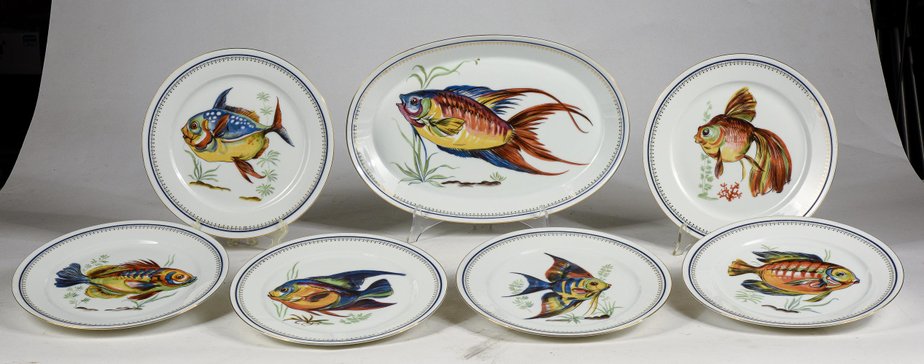 Bavaria Porcelain Dish Set, Germany, 1970, Set of 7-RAQ-1186768