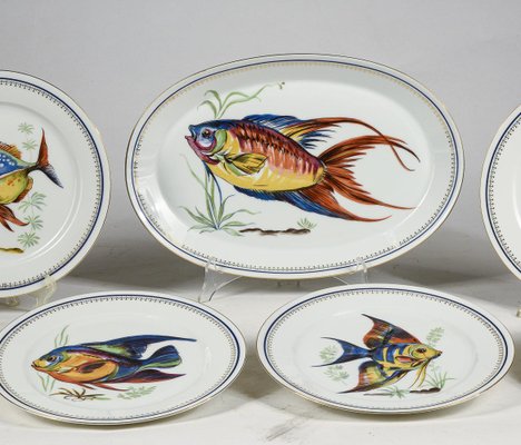 Bavaria Porcelain Dish Set, Germany, 1970, Set of 7-RAQ-1186768