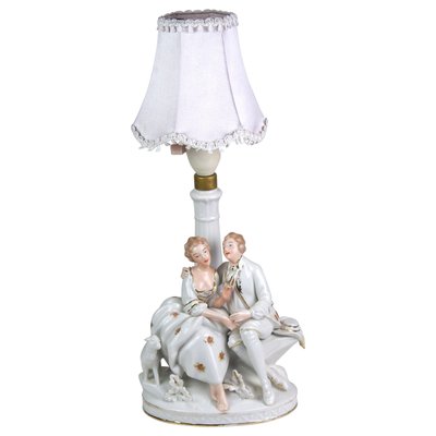 Bavarian Table Lamp from Gerold Porzellan, 1940s-TZ-1216222