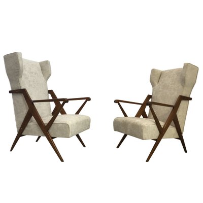 BBPR Lounge Chairs by Gianluigi Banfi, Lodovico Belgiojoso, Enrico Peressutti & Ernesto Nathan Rogers, 1950s, Set of 2-YSU-690435