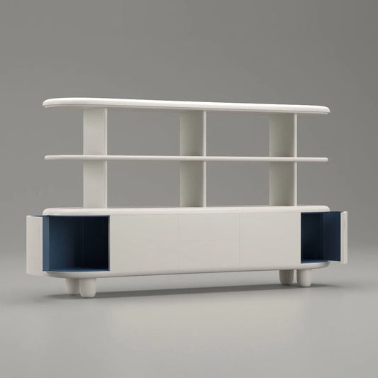 Freestanding Bookcase EXPLORER 234 XL by Bd Barcelona Design #White