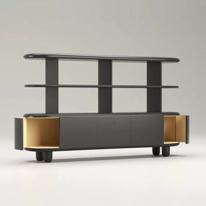 Freestanding Bookcase EXPLORER 234 XL by Bd Barcelona Design #Black