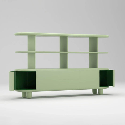 Freestanding Bookcase EXPLORER 234 XL by Bd Barcelona Design #Pastel Green