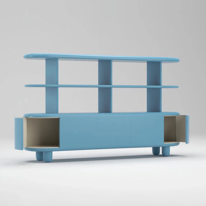 Freestanding Bookcase EXPLORER 234 XL by Bd Barcelona Design #Blue