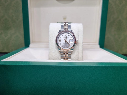 [빈티지/매장즉시발송] Rolex® Datejust 28 (28mm | 썬더스트 핑크 다이얼 | 스타/별 다이아 인덱스 | 로즈골드 | 플루쥬빌)