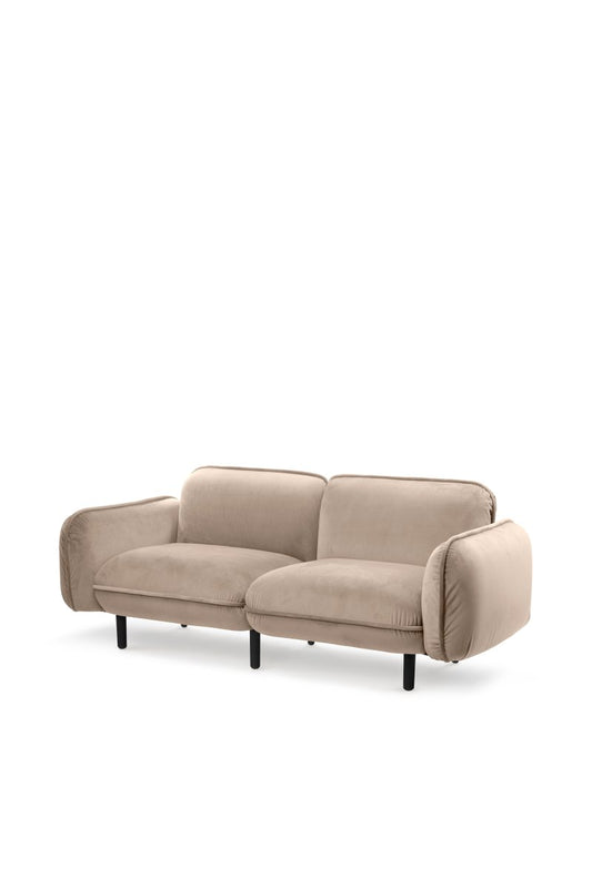 Bean 2-Seater Sofa in Beige Velour from Emko