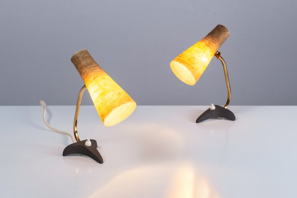 Bedside Crowfoot Lamps from Cosack Leuchten, 1950s, Set of 2-NHX-2035035