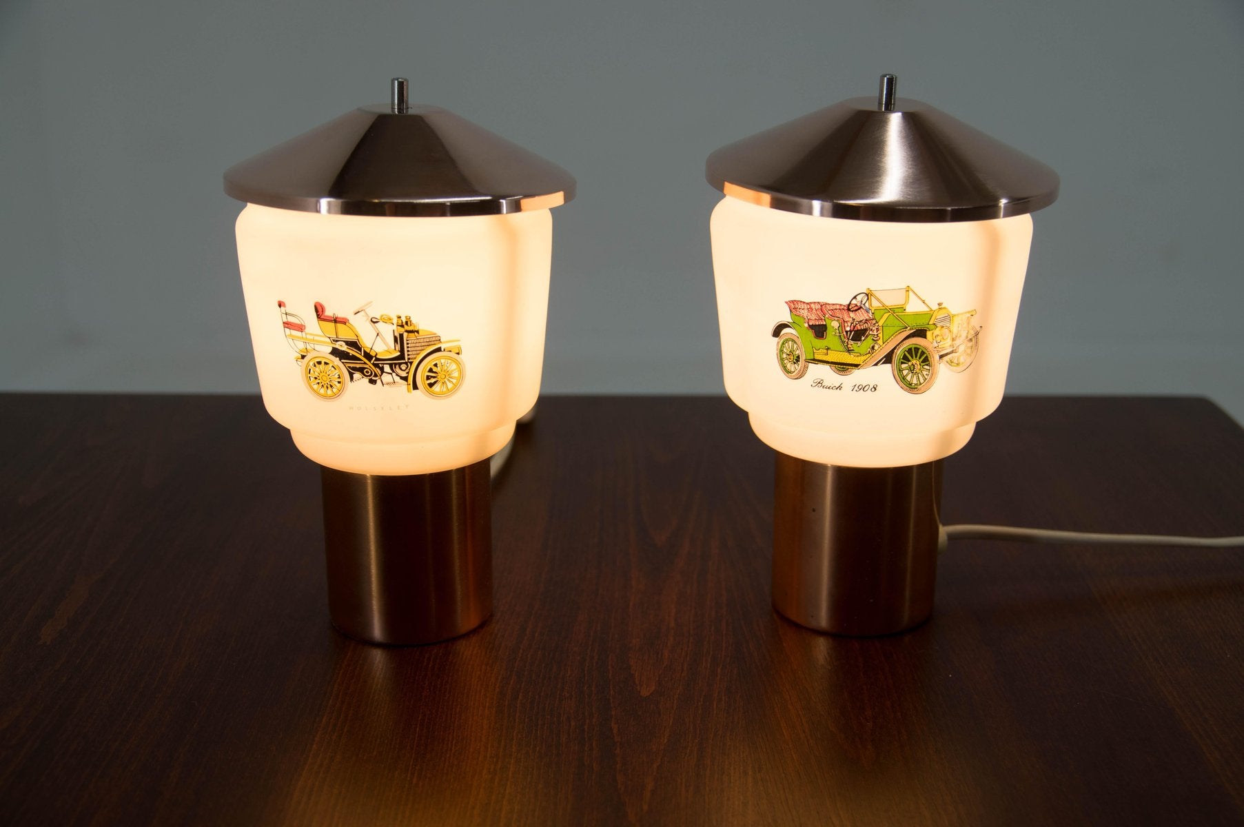 Bedside Lamps by Kamenicky Senov for Lustry, 1970s, Set of 2