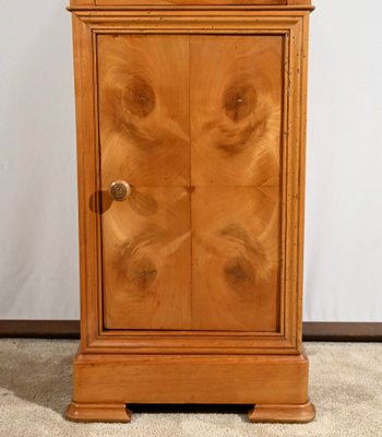 Bedside Table in Solid Cherrywood and Veneer, 1900s-RVK-1764689