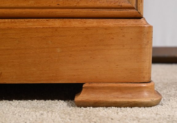 Bedside Table in Solid Cherrywood and Veneer, 1900s-RVK-1764689