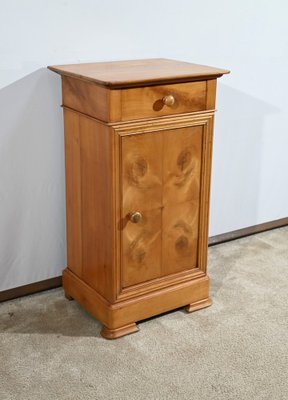 Bedside Table in Solid Cherrywood and Veneer, 1900s-RVK-1764689