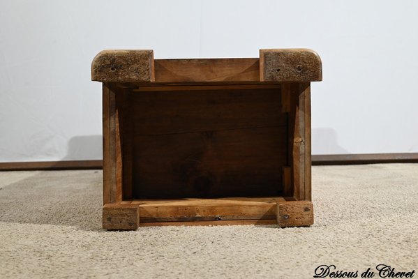 Bedside Table in Solid Cherrywood and Veneer, 1900s-RVK-1764689