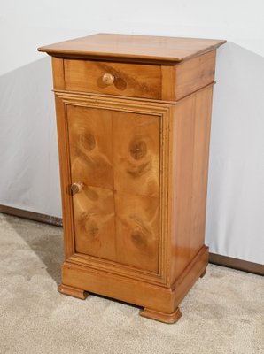 Bedside Table in Solid Cherrywood and Veneer, 1900s-RVK-1764689