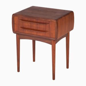 Bedside Table in Teak by Johannes Andersen for CFC Silkeborg, 1960s-ZGQ-1734667